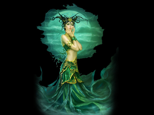 Обои картинки фото фэнтези, девушки