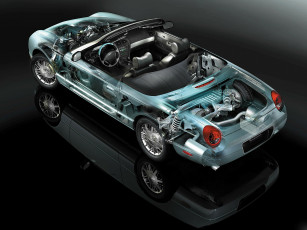 Картинка ford thunderbird автомобили рентген