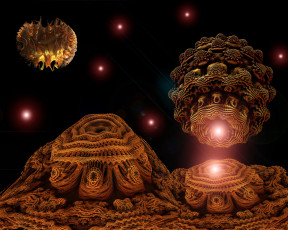 Картинка 3д графика fractal фракталы фрактал