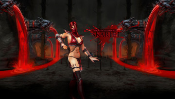 Картинка mortal kombat видео игры 2011 skarlet