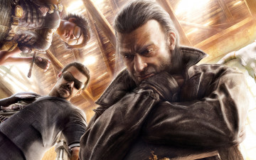 Картинка call of juarez the cartel видео игры девушка мужик старик