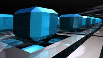 Картинка 3д графика другое синий