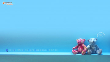 обоя календари, игрушки, маски, мишки