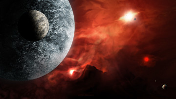 Картинка космос арт планеты