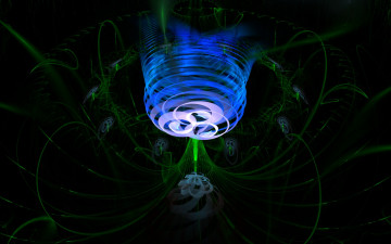 Картинка 3д графика fractal фракталы узор цвета фон