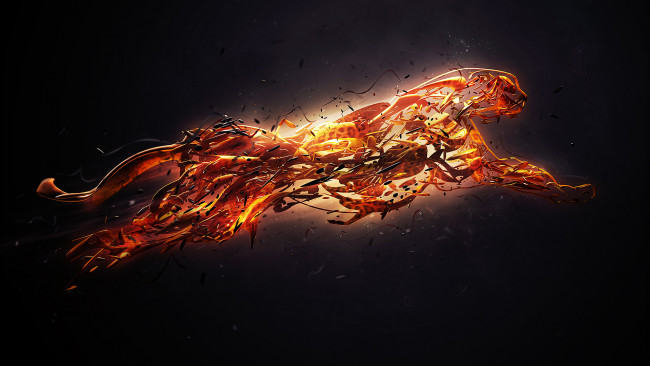 Обои картинки фото 3д, графика, animals, животные, леопард