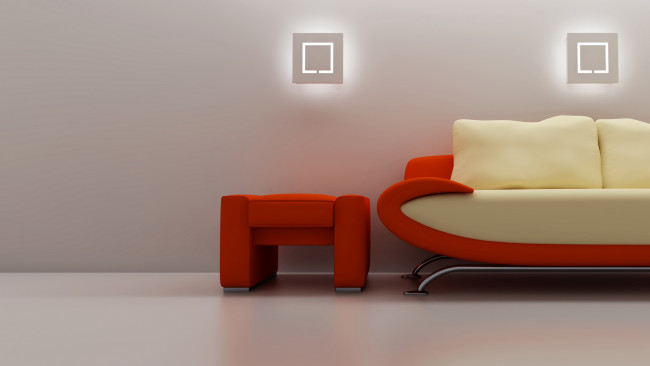 Обои картинки фото 3д, графика, realism, реализм, диван