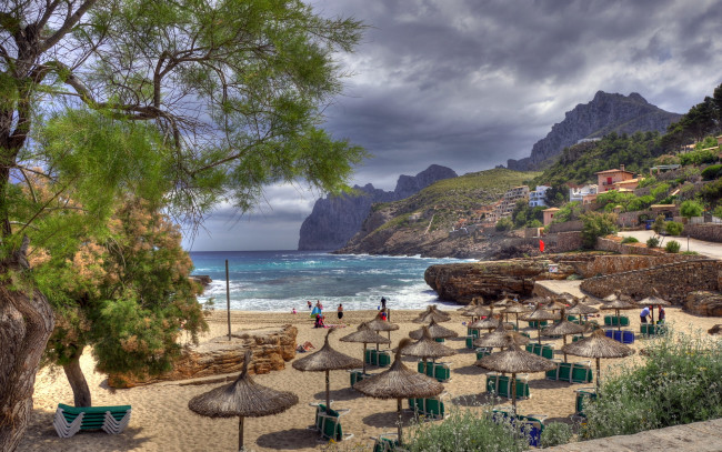 Обои картинки фото испания, балеарские, ва, польенса, города, пейзажи, море, курорт