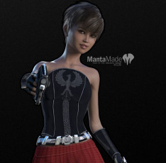 Картинка 3д+графика люди+ people девушка взгляд