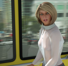 Картинка 3д+графика люди+ people девушка взгляд