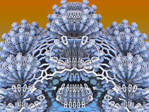 Картинка 3д+графика фракталы+ fractal цвета фон узор