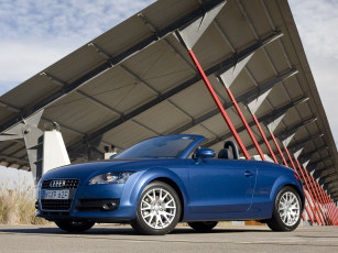 обоя автомобили, audi, 8j, au-spec, синий, roadster, tt