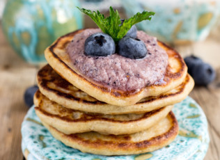 Картинка еда блины +оладьи ягоды