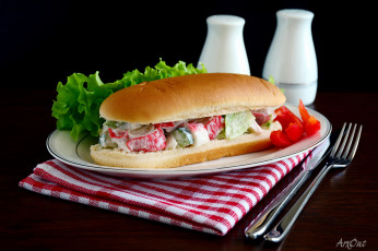 Картинка еда бутерброды +гамбургеры +канапе начинка