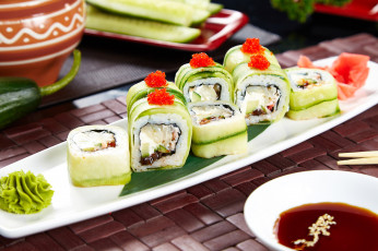 Картинка еда рыба +морепродукты +суши +роллы японский