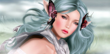 Картинка 3д+графика эльфы+ elves уши