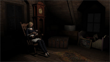 Картинка 3д+графика люди+ people девушка взгляд