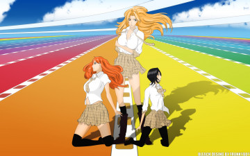 Картинка аниме bleach матсумото рукия орихиме блич девушки