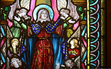 Картинка разное религия костел витраж