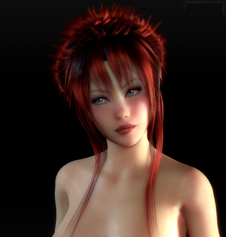 Обои картинки фото 3д графика, портрет , portraits, девушка, взгляд, рыжая