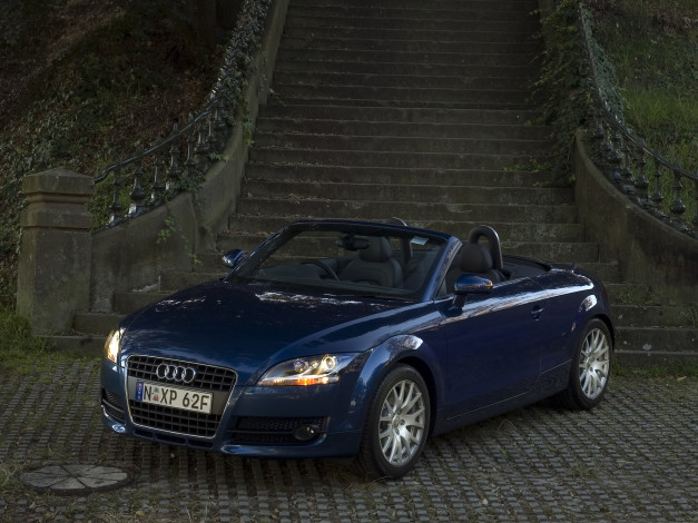 Обои картинки фото автомобили, audi, синий, au-spec, 8j, roadster, tt