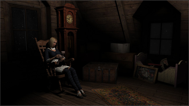 Обои картинки фото 3д графика, люди , people, девушка, взгляд