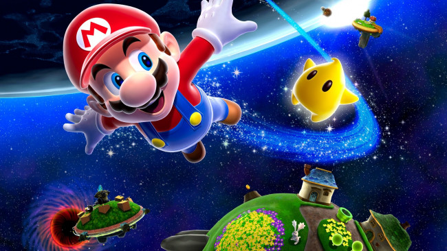 Обои картинки фото видео игры, super mario galaxy, mario