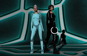 Картинка 3д+графика фантазия+ fantasy космический корабль фон взгляд девушки