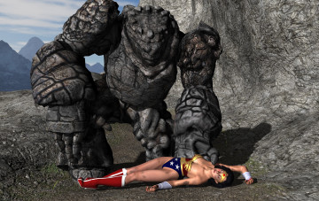 Картинка 3д+графика фантазия+ fantasy демон фон девушка