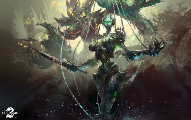 Обои картинки фото видео игры, guild wars 2, 2, action, ролевая, wars, guild