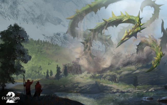 Обои картинки фото видео игры, guild wars 2, action, 2, ролевая, wars, guild