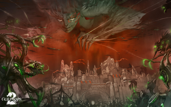Обои картинки фото видео игры, guild wars 2, action, ролевая, 2, guild, wars