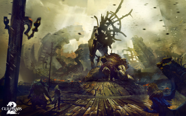 Обои картинки фото видео игры, guild wars 2, guild, action, ролевая, 2, wars