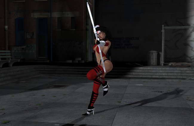 Обои картинки фото 3д графика, фантазия , fantasy, лук, супермен, фон, взгляд, девушка