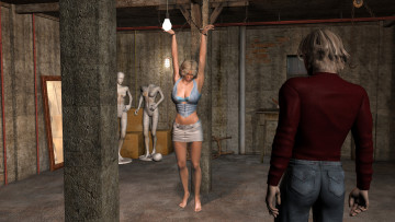 Картинка 3д+графика фантазия+ fantasy фон парень девушка взгляд