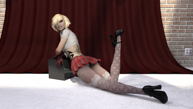 Обои картинки фото 3д графика, люди , people, фон, взгляд, девушка