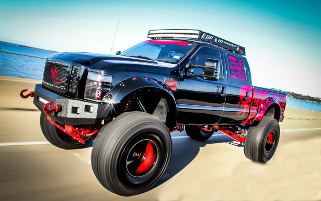 Обои картинки фото автомобили, custom pick-up, ford