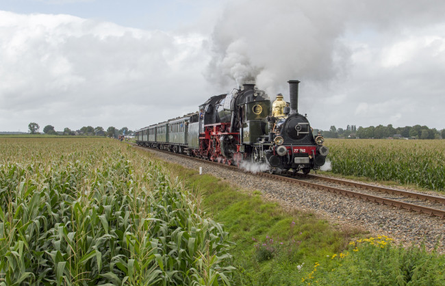 Обои картинки фото техника, паровозы, рельсы, паровоз