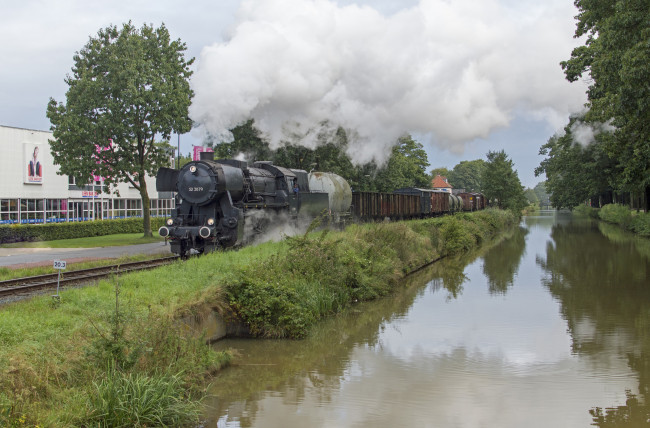 Обои картинки фото техника, паровозы, рельсы, паровоз