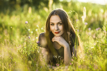 Картинка девушки -unsort+ брюнетки +шатенки девушка платье взгляд модель брюнетка