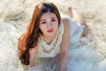 Картинка девушки -unsort+ азиатки наряд платье поза модель азиатка