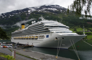 Картинка costa+fortuna корабли лайнеры круиз лайнер