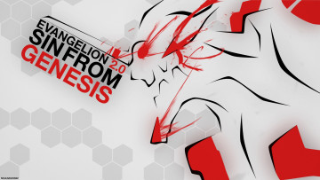 Картинка аниме evangelion меха eva робот