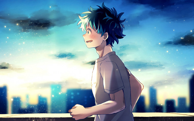 Обои картинки фото аниме, boku no hero academia, моя, геройская, академия