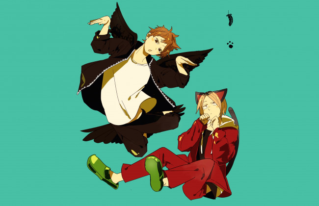 Обои картинки фото аниме, haikyuu, волейбол