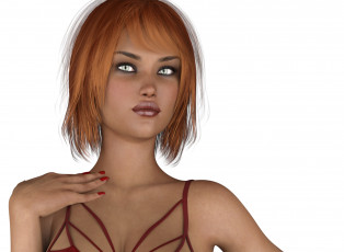 Картинка 3д+графика люди+ people фон взгляд девушка