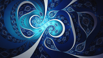 Картинка 3д+графика фракталы+ fractal узор фон цвет