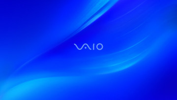 обоя компьютеры, vaio, фон, логотип