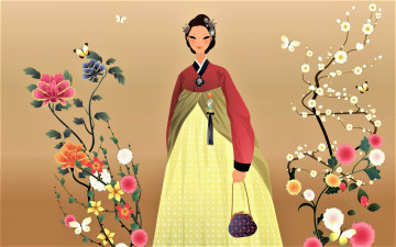 Картинка векторная+графика девушки+ girls фон взгляд девушка