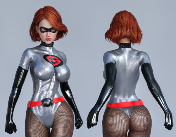 Обои картинки фото 3д графика, люди , people, девушка, взгляд, фон